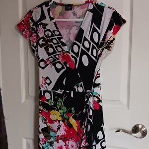 floral criss-cross dress